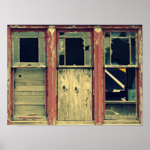 Póster 3 Ventanas rotas