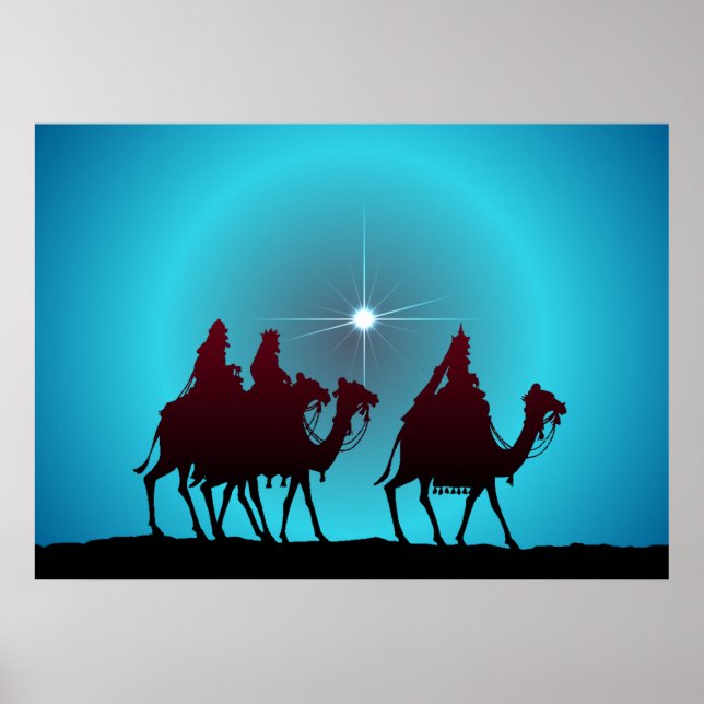 Póster 3 WISEMEN & STAR por SHARON SHARPE (Frente)
