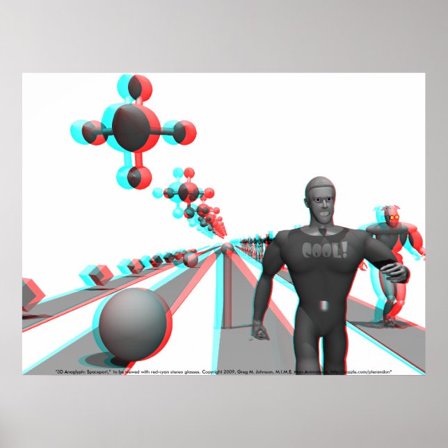 Póster 3D Anaglyph: Spaceport (Frente)