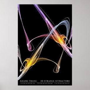 Póster 3D Attractors extraño (serie 1 de 2)