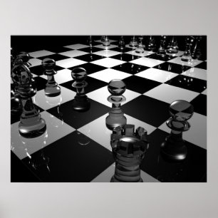 Póster 3d_chess_board_wallpaper_3d_model_3d_wallpaper_19