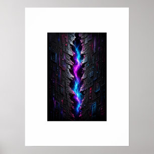 Póster 3D de Falla Dimensional