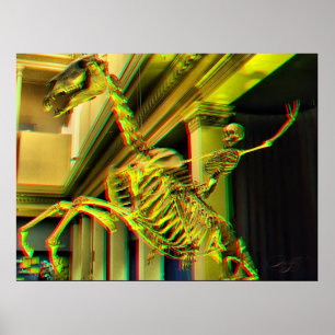 Póster "3D el guardabosques solitario monta otra vez" el