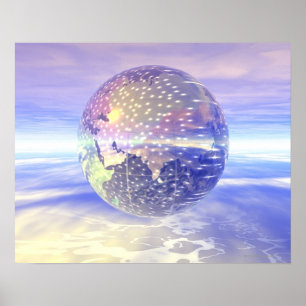 Póster 3D Globe 13