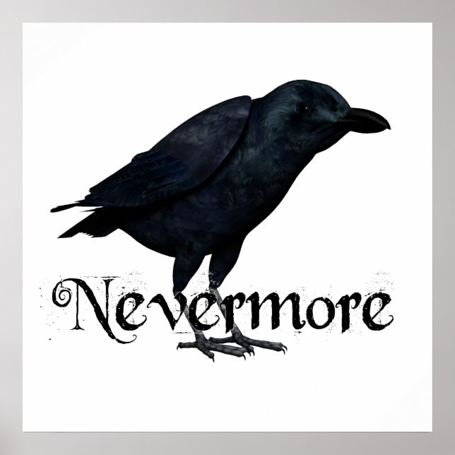 Póster 3D Nevermore Raven (Frente)