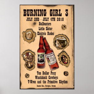 Póster 3rd Annual Burning Girl 2010 Poster