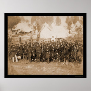 Póster 3rd Connecticut Infantry at Camp Douglass 1861