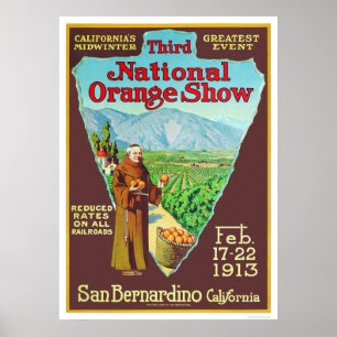 Póster 3ro Demostración anaranjada nacional 1913