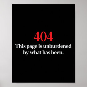 Póster 404 Esta página está libre de lo que ha sido Trump