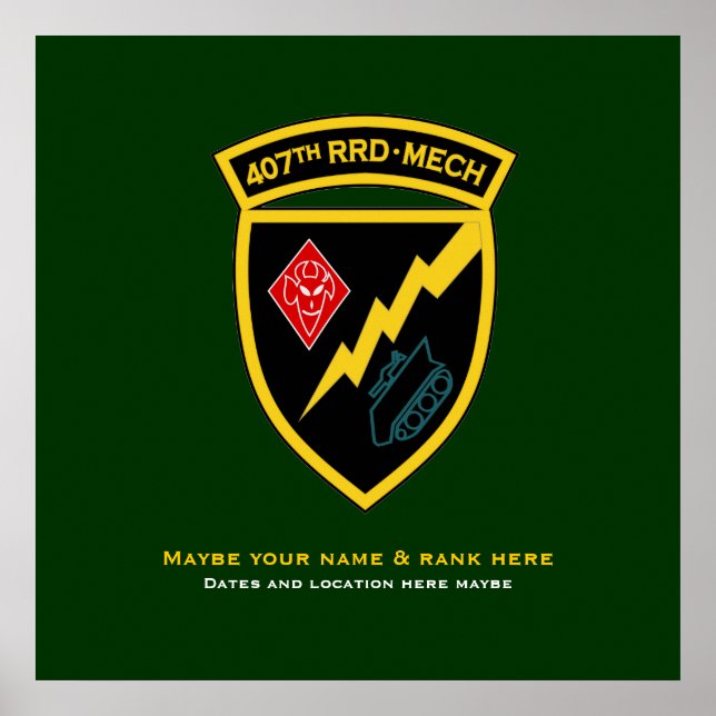 Póster 407ª RRD - Mech SSI (Frente)