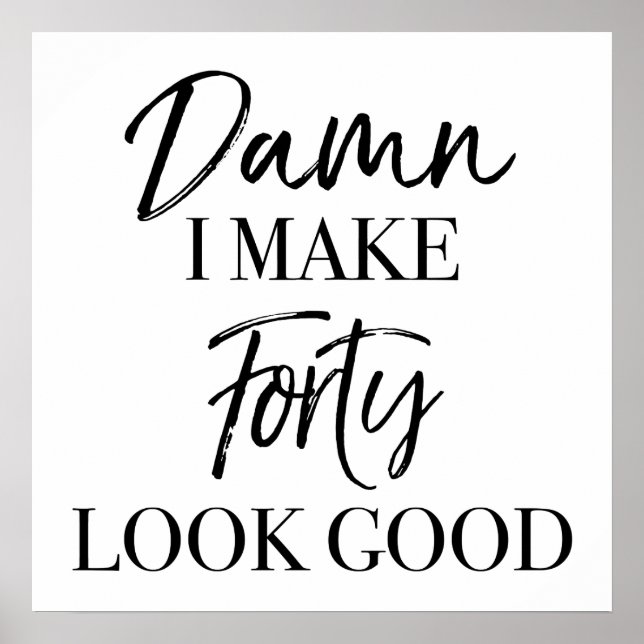 Póster 40.ª actitud de cumpleaños (Frente)