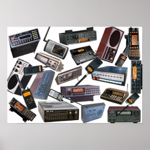 Póster "40 años poster de la exploración"