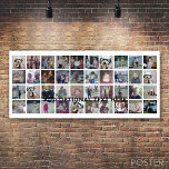 Póster 40 Collage de fotos - 4 filas 10 columnas - texto<br><div class="desc">Este moderno diseño fiesta incluye un lugar para cuarenta fotografías o personajes destacados. Si necesita ajustar la ilustración o cambiar el color de fondo,  haga clic en el botón personalizar y realice cambios.</div>
