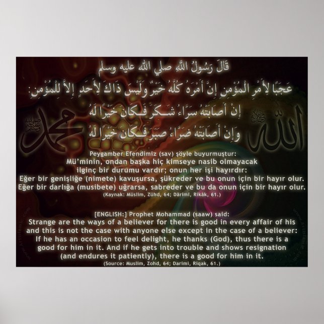 Póster 40 Hadith Artworks-15 / (TR:) 40 Hadis Eserleri-15 (Frente)