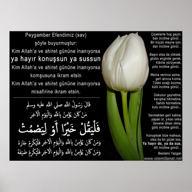 Póster 40 Hadith Artworks-16e/(TR:) 40 Hadis Eserleri-16e (Frente)