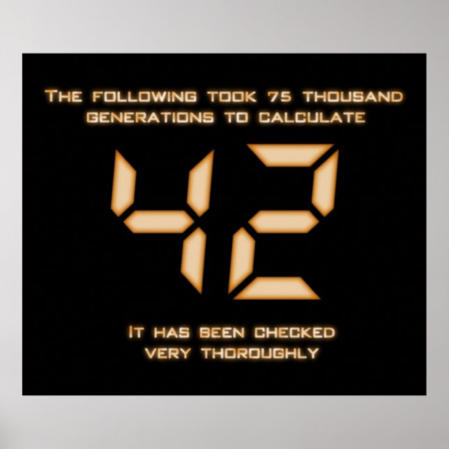 Póster 42 La Respuesta (Frente)