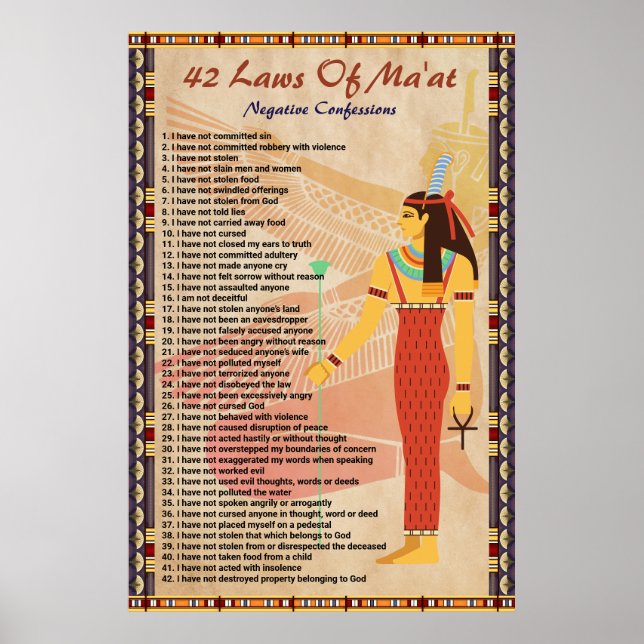 Póster 42 Leyes de Mamáes - Poster de confesiones negativ (Frente)