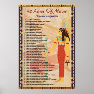 Póster 42 Leyes de Mamáes - Poster de confesiones negativ