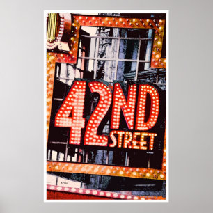 Póster 42.o Calle, poster contemporáneo