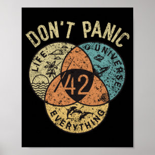 Póster 42 Respuesta a la vida el universo y todo No