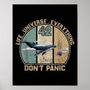 Póster 42 Respuesta a la vida el universo y todo No