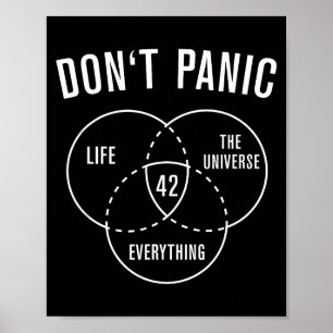 Póster 42 Respuesta a la vida universo y todo No Pa