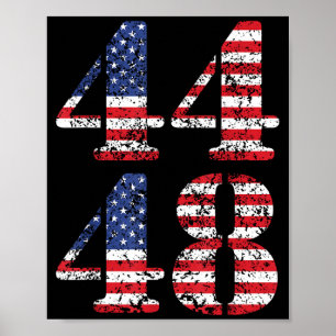 Póster 44-48 Obama Presidente '28 2028 4 de Julio