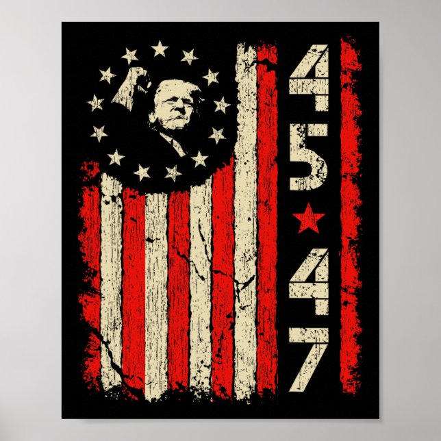 Póster 45 47 Toma De Poder Como Presidente De Trump (Frente)