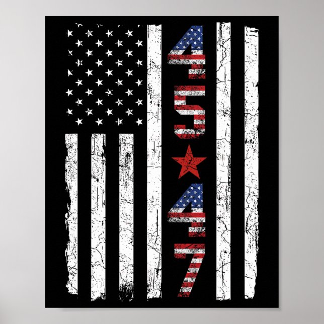 Póster 45 47 Toma De Poder Como Presidente De Trump (Frente)