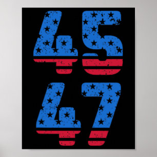 Póster 45 47 Trump 2024 Jesús Es Mi Salvador Trump Es Mi