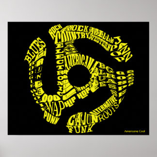 Póster 45 Adaptador de grabación de géneros musicales