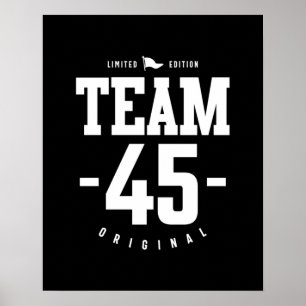 Póster 45 años - regalo gracioso de cumpleaños 45