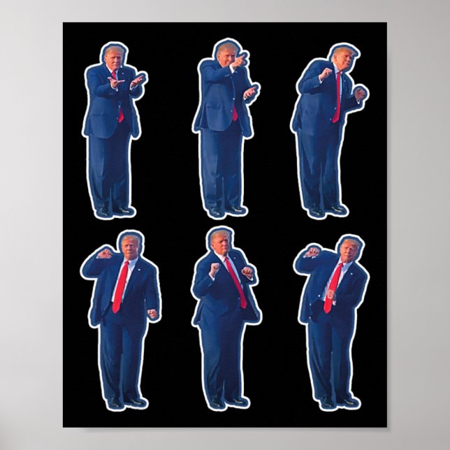 Póster 45 Danza Donald Trump 47.º presidente Trump 1 (Frente)