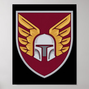 Póster 46ª Brigada Aeromóvil (Ucrania) Militar Ucraniano