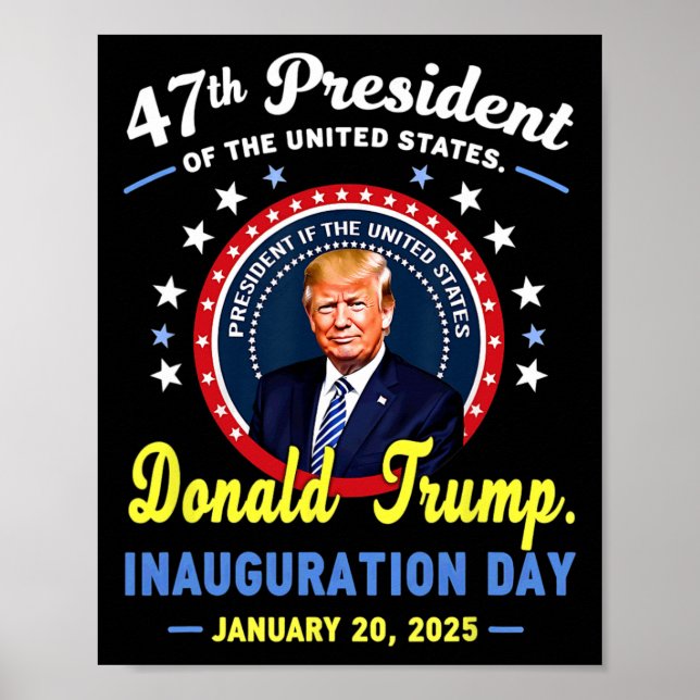 Póster 47.ª Inauguración del presidente Donald Trump (Frente)
