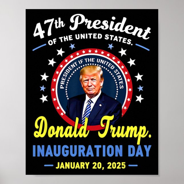 Póster 47.ª Inauguración del presidente Donald Trump (Frente)