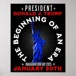 Póster 47.ª Inauguración Del Presidente Trump 2025 Rep