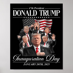 Póster 47.ª investidura del presidente Donald Trump