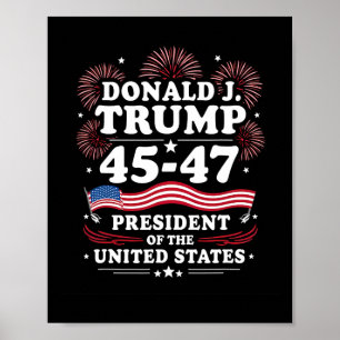 Póster 47.ª investidura del presidente Donald Trump