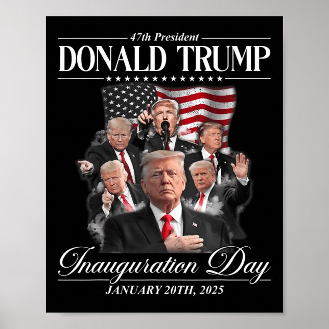 Póster 47.ª investidura del presidente Donald Trump (Frente)