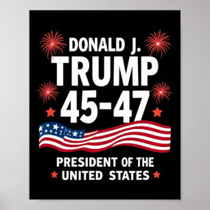 Póster 47.ª investidura del presidente Donald Trump