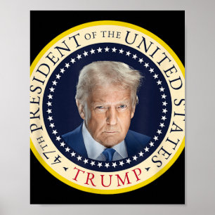 Póster 47.º Sello Oficial Del Presidente Trump