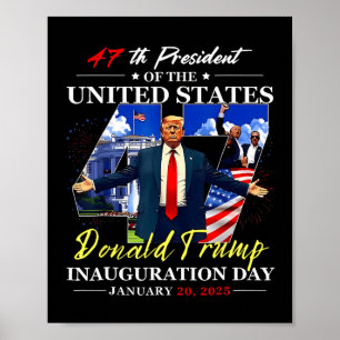 Póster 47 Presidente De Los Estados Unidos D Trump Inaugu