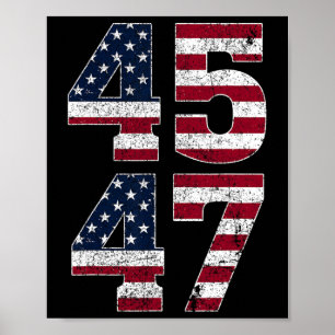 Póster 47 We The People 2024 Apoyamos La Bandera Estadoun