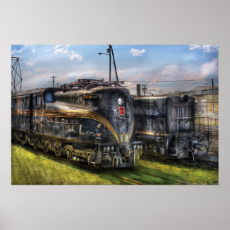 Póster 4919 - locomotora eléctrica de Pennsylvania Railro