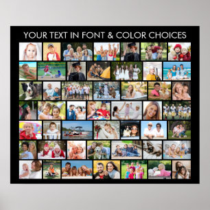 Póster 49 Colaje de Fotos Formas Múltiples Personalizadas