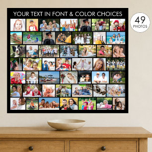 Póster 49 Colaje de Fotos Formas Múltiples Personalizadas