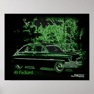 Póster 49 Packard en neón