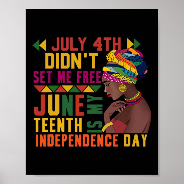 Póster 4.º Didnt Me Liberó El 10 De Junio Es Mi Independe (Frente)