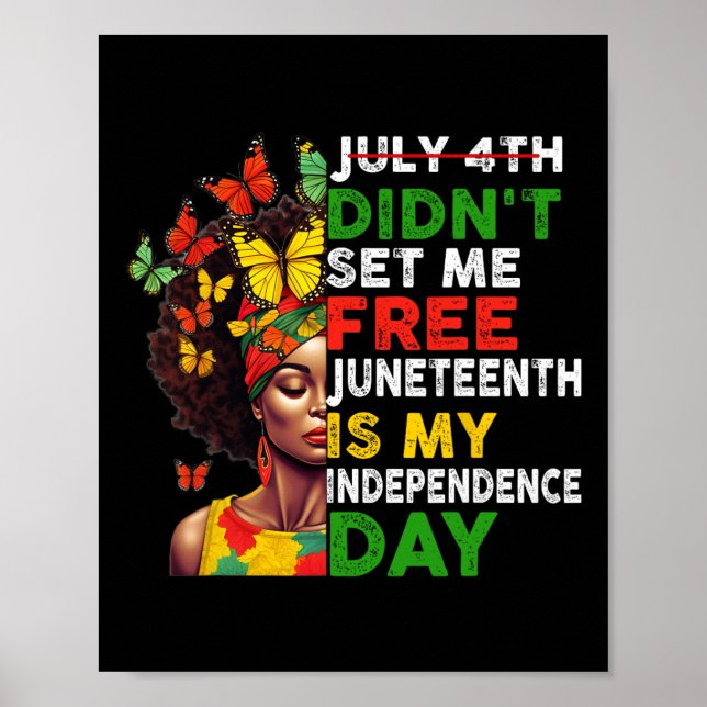 Póster 4.º Didnt Me Liberó El 10 De Junio Es Mi Independe (Frente)